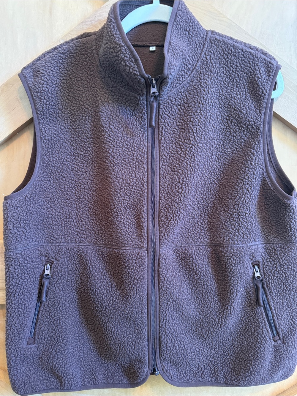 Amazon Women’s Brown Sherpa Fleece Vest